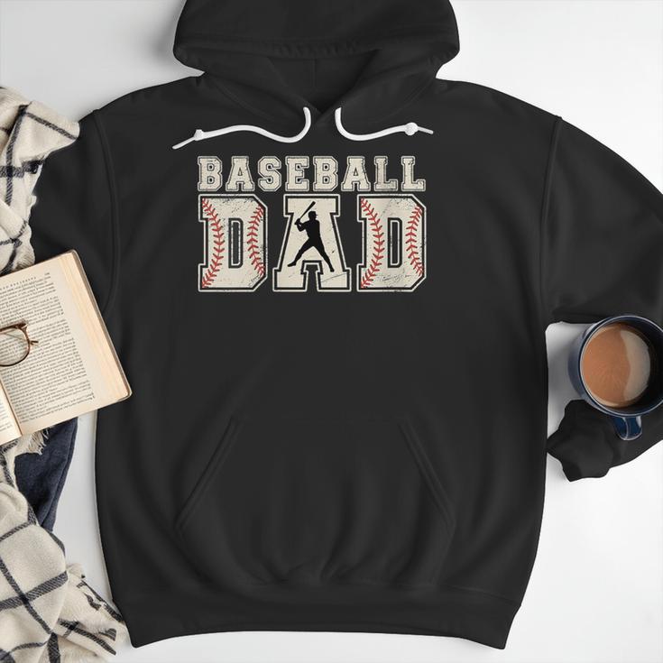 Vintage Baseball Dad Men Hoodie