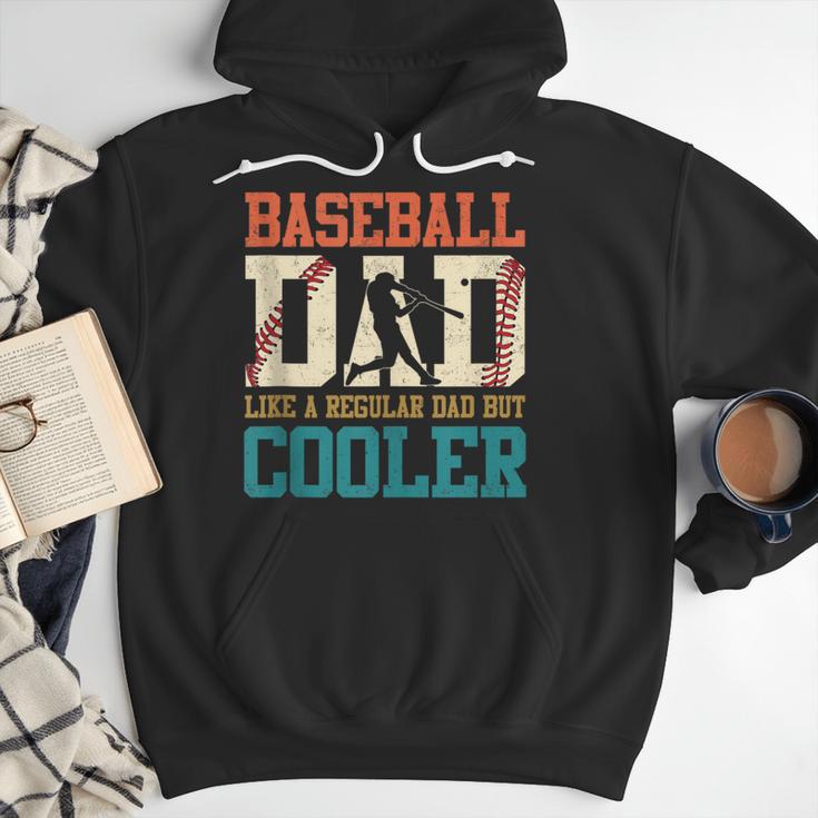 Vintage Baseball Dad Like a Regular Dad But Cooler Men Men Hoodie