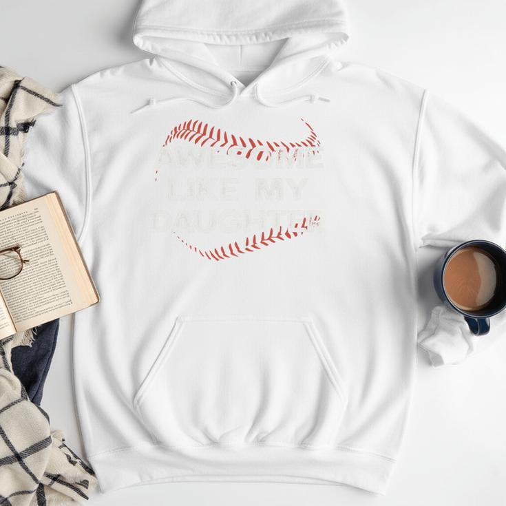 Awesome Like My Daughter Baseball Dad Premium Men Hoodie