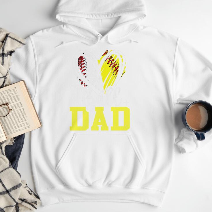 Ball Dad Softball Baseball Dad Fathers Day Premium Men Hoodie