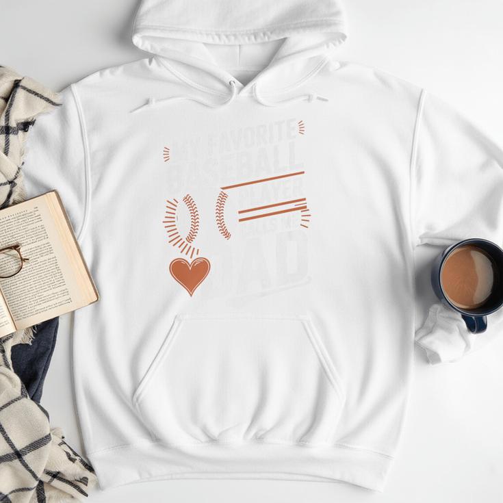 Baseball Dad My Favorite Baseball Player Calls Me Dad Premium Men Hoodie