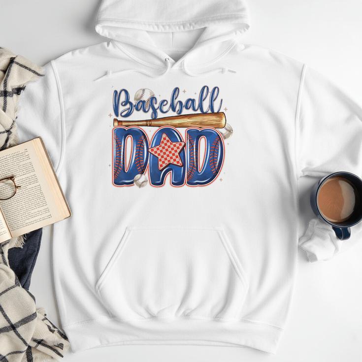 Baseball Dad Game Day Fathers Day Men Hoodie