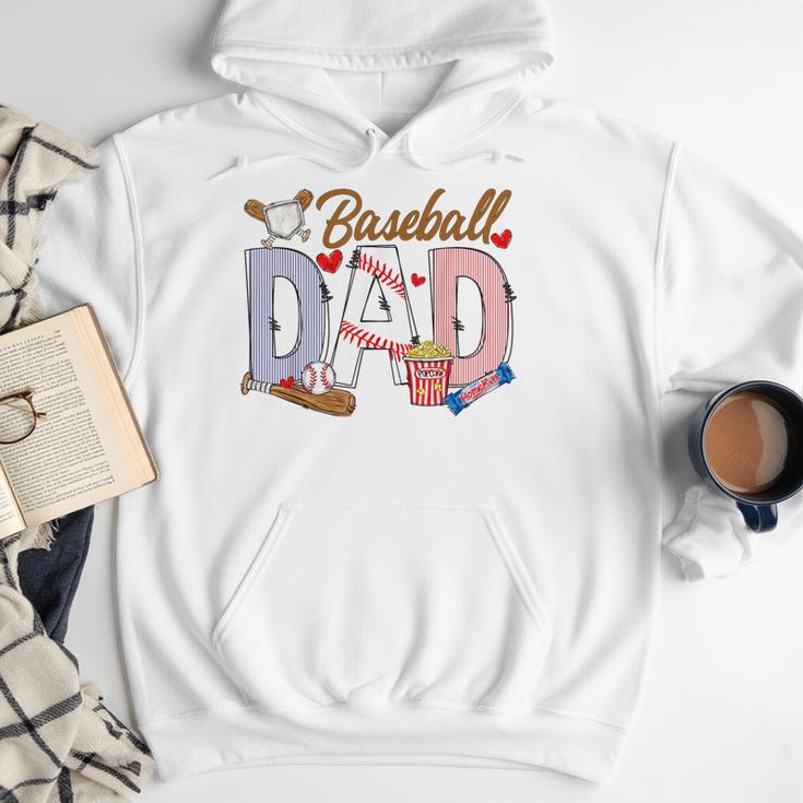 Baseball Dad Game Day Sport Lovers Baseball Fathers Day Men Hoodie