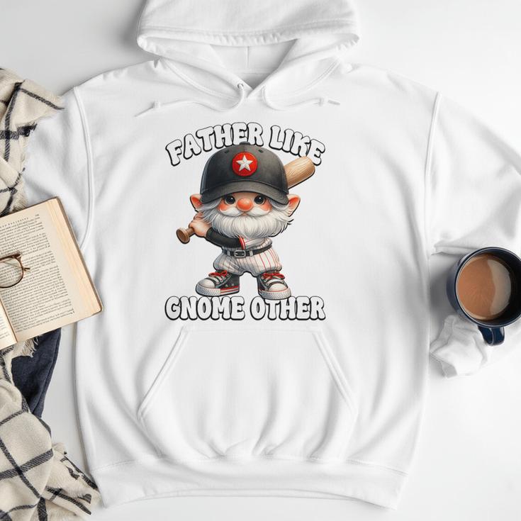 Baseball Dad Gnome For Baseball Grandpa Fathers Day Premium Tri-Blend Men Hoodie