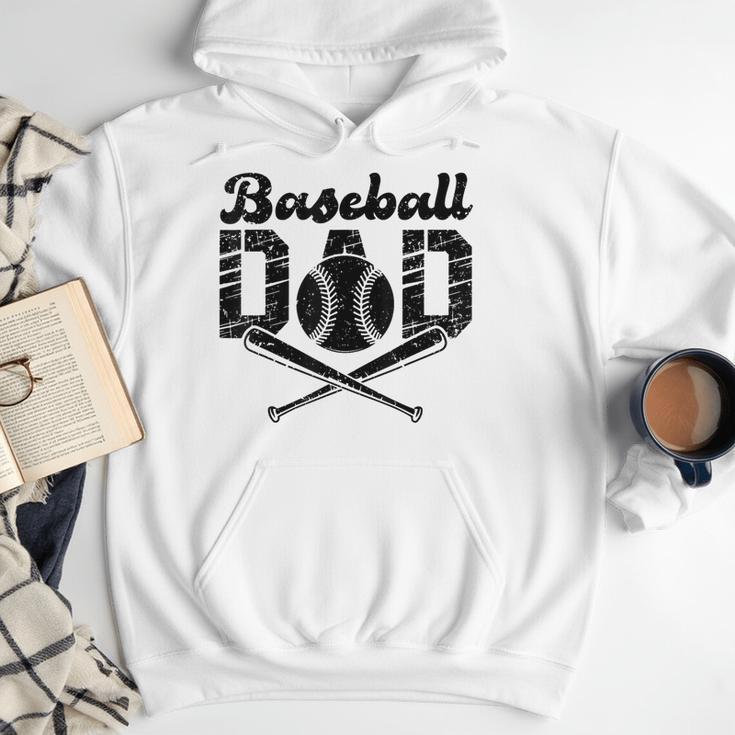 Baseball Dad Happy Fathers Day For Men Wife Daughter Son Men Hoodie