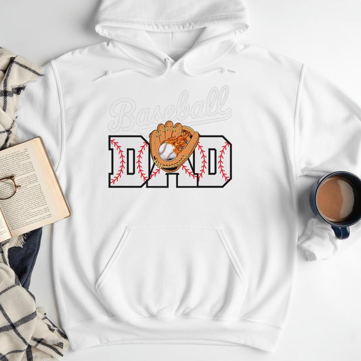 Baseball Dad Vintage Sports Fathers Day Baseball Fan Premium Men Hoodie