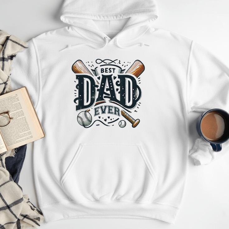 Best Dad Ever Father's Day Sports Papa Baseball Daddy Men Hoodie Best Dad Ever Father's Day Sports Papa Baseball Daddy Men Hoodie