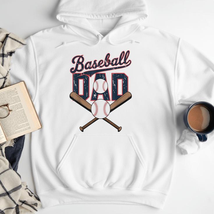 Cool Baseball Dad For Vintage Father's Day Game Day Men Hoodie Cool Baseball Dad For Vintage Father's Day Game Day Men Hoodie