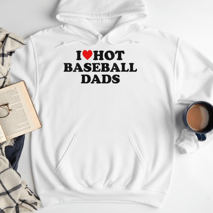 I Love Hot Baseball Dads Heart Men Hoodie I Love Hot Baseball Dads Heart Men Hoodie