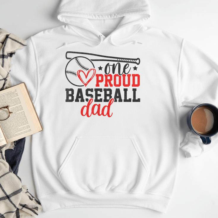 One Proud Baseball Dad Sporty Humor Men Hoodie One Proud Baseball Dad Sporty Humor Men Hoodie
