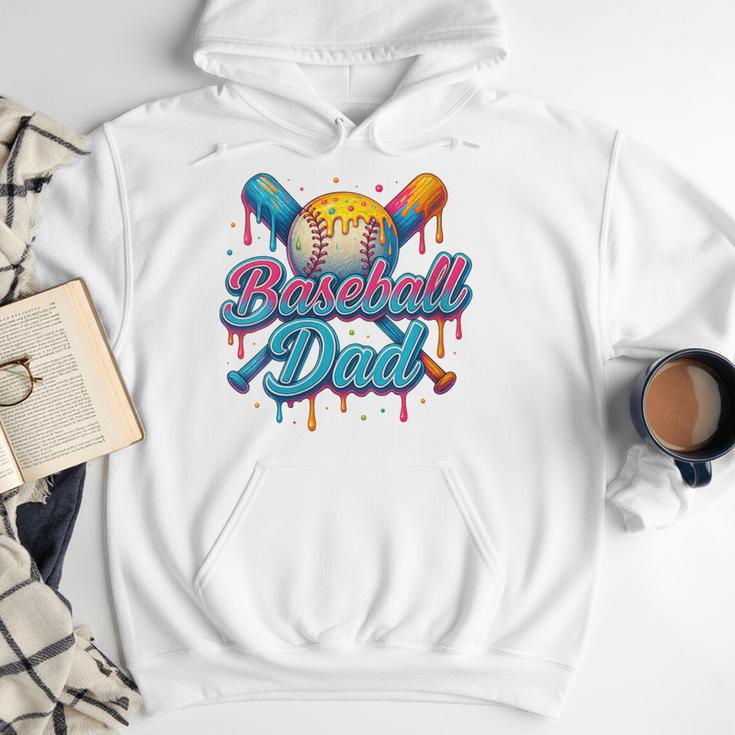 Retro Baseball Dad Dripping Ice Cream Father's Day Men Hoodie Retro Baseball Dad Dripping Ice Cream Father's Day Men Hoodie