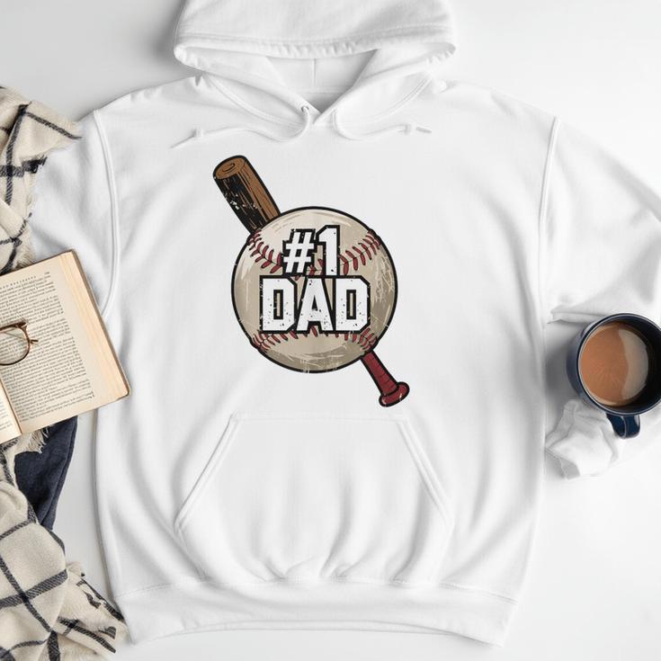 Vintage Father's Day 1 Baseball Dad Baseball Lovers Players Men Hoodie Vintage Father's Day 1 Baseball Dad Baseball Lovers Players Men Hoodie