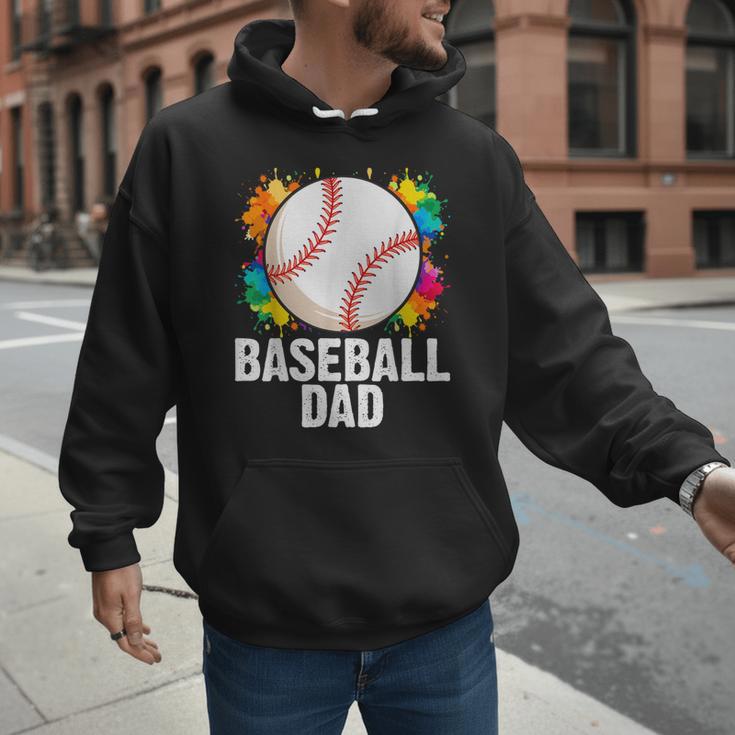 Baseball Dad Fathers Day For Daddy Papa Father Men Hoodie Baseball Dad Fathers Day For Daddy Papa Father Men Hoodie