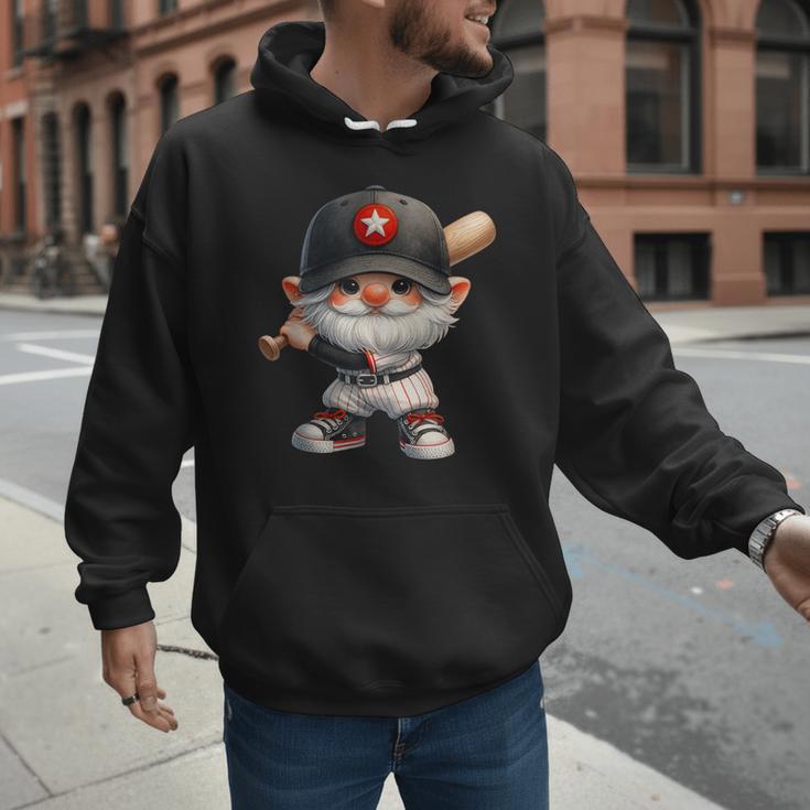 Baseball Dad Gnome With Baseball Bat For Grandpa Life Men Hoodie Baseball Dad Gnome With Baseball Bat For Grandpa Life Men Hoodie