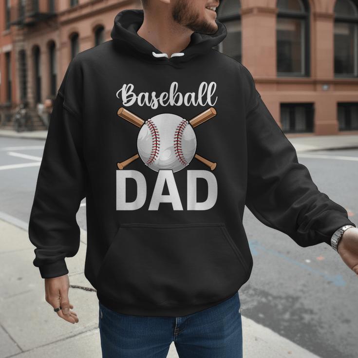 Baseball Dad Happy Fathers Day For Men Boys Men Hoodie Baseball Dad Happy Fathers Day For Men Boys Men Hoodie
