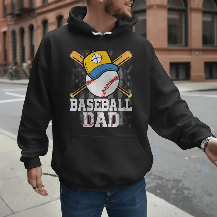 Baseball Dad Happy Fathers Day For Men Boys Kids Men Hoodie Baseball Dad Happy Fathers Day For Men Boys Kids Men Hoodie