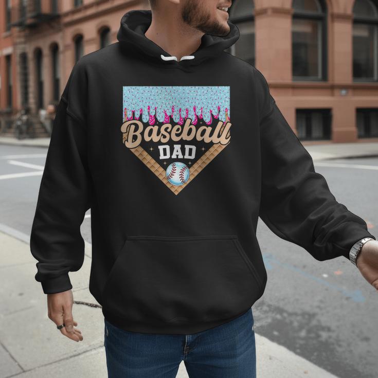 Baseball Dad Ice Cream Drip Fathers Day Men Hoodie Baseball Dad Ice Cream Drip Fathers Day Men Hoodie