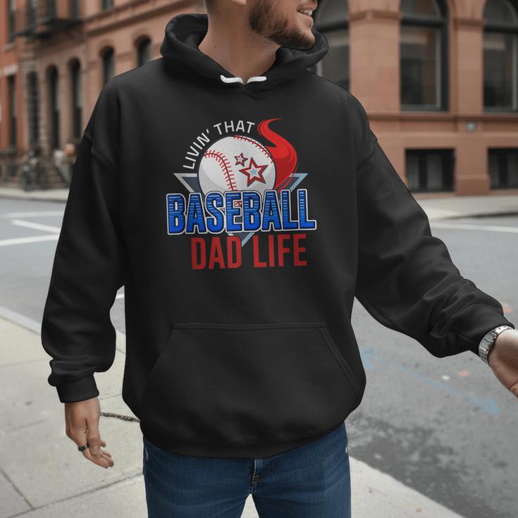 Baseball Dad Life Happy Fathers Day Dad Daddy Baseball Lover Men Hoodie Baseball Dad Life Happy Fathers Day Dad Daddy Baseball Lover Men Hoodie
