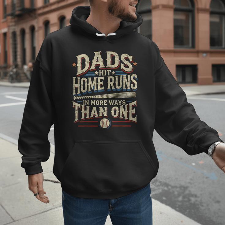 Baseball Dad Men Dads Hit Home Runs In More Ways Than One Men Hoodie
