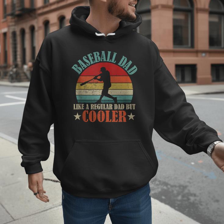 Baseball Dad Like A Regular Dad But Cooler Father's Day Men Hoodie