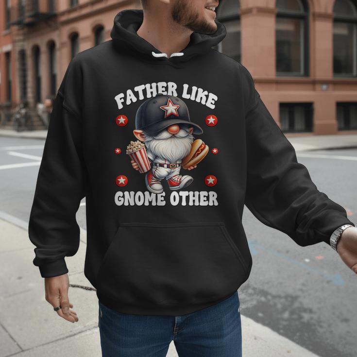 Baseball Dad Saying Hot Dog Gnome Pun For Fathers Day Men Hoodie Baseball Dad Saying Hot Dog Gnome Pun For Fathers Day Men Hoodie