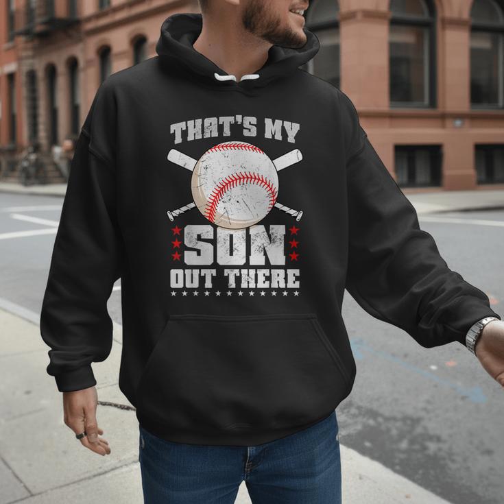 Baseball Dad Softball Game Son Out There Fathersday Baseball Men Hoodie Baseball Dad Softball Game Son Out There Fathersday Baseball Men Hoodie