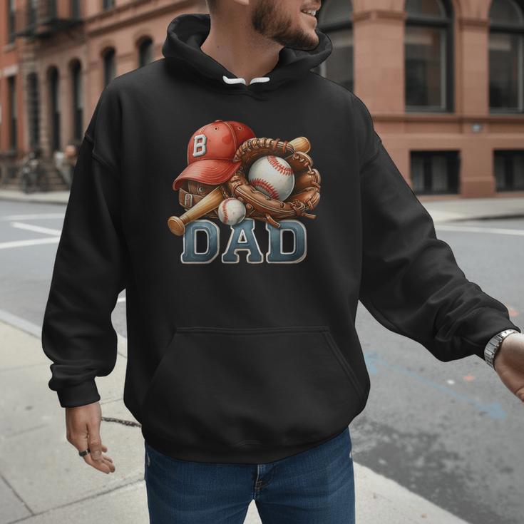 Baseball Dad Spectator Father's Day Game Day Youth Baseball Men Hoodie Baseball Dad Spectator Father's Day Game Day Youth Baseball Men Hoodie