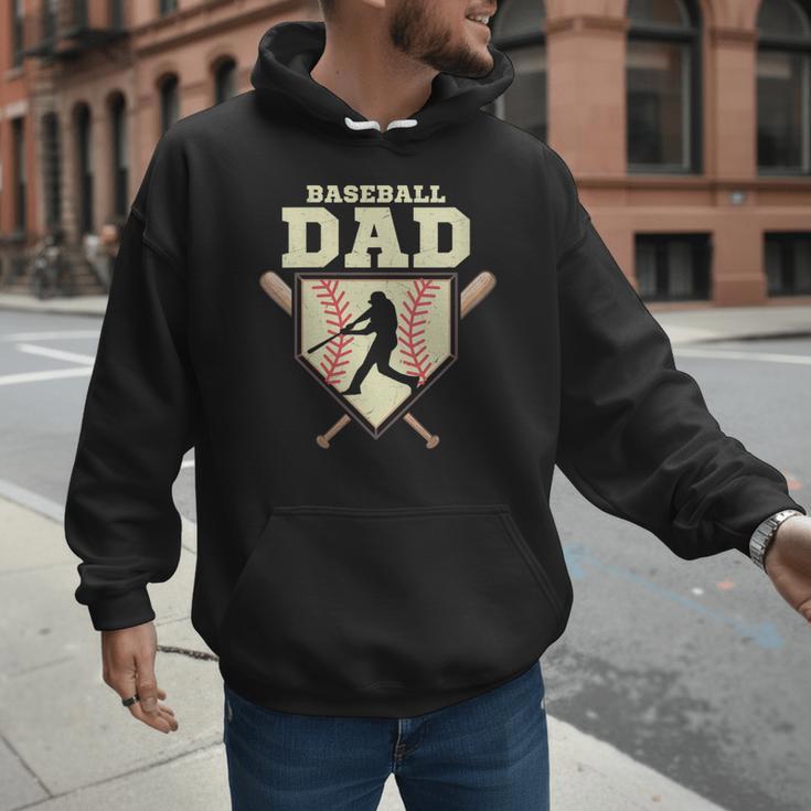 Baseball Dad Sport Fan Father Men Hoodie