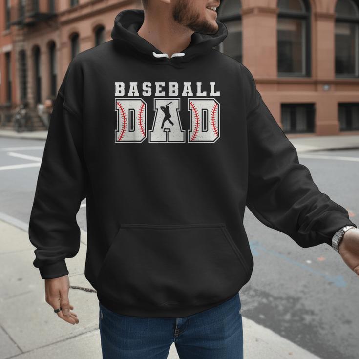 Baseball Dad Sport Happy Fathers Day Boys Kids Men Hoodie Baseball Dad Sport Happy Fathers Day Boys Kids Men Hoodie
