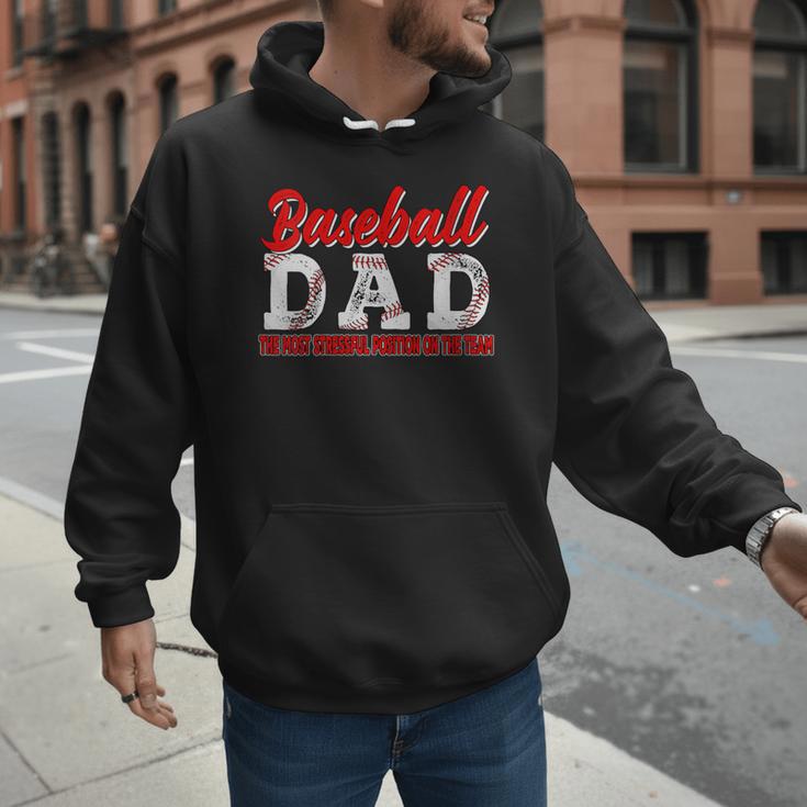 Baseball Dad Most Stressful Position On The Team Player Men Hoodie Baseball Dad Most Stressful Position On The Team Player Men Hoodie