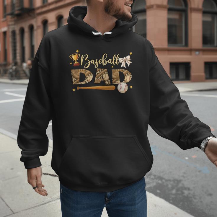 Baseball Dad Vintage Baseball Lover Men Hoodie