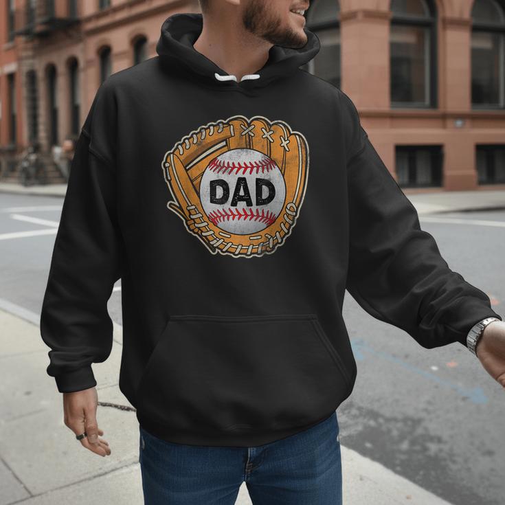 Baseball Glove Father's Day Baseball Dad Men Hoodie