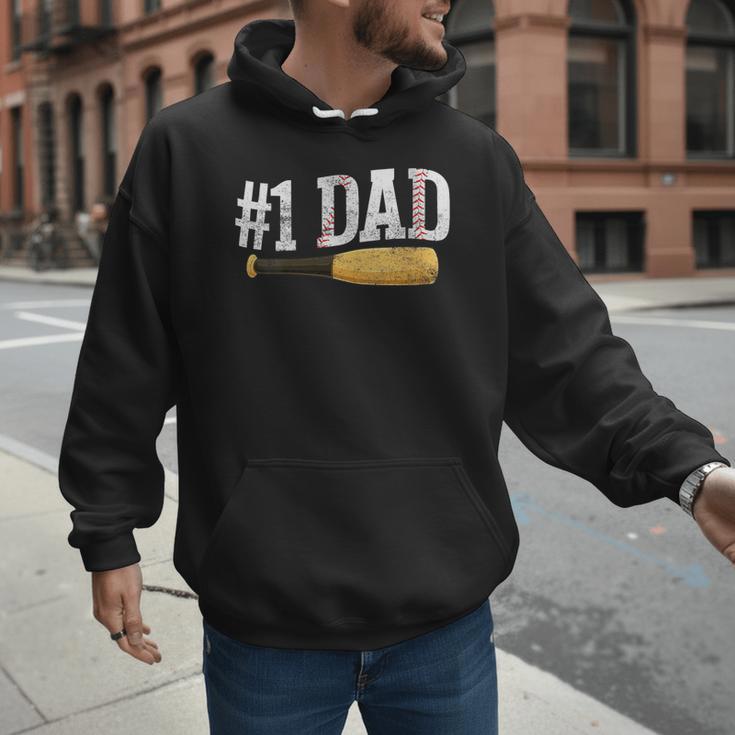Baseball Player Dad Papa Number One Baseball Dad Fathers Day Men Hoodie Baseball Player Dad Papa Number One Baseball Dad Fathers Day Men Hoodie