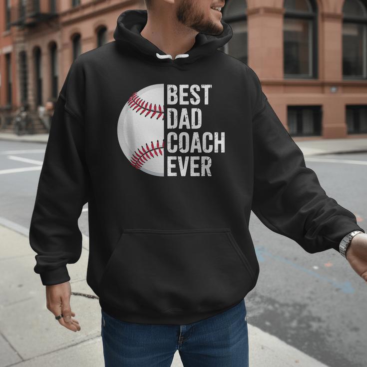 Best Baseball Dad Coach Ever Retro Father Baseball Coach Dad Men Hoodie Best Baseball Dad Coach Ever Retro Father Baseball Coach Dad Men Hoodie