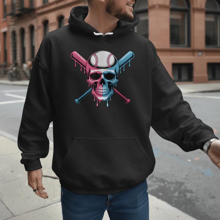 Cool Baseball Ice Cream Dripping Baseball Dad Baseball Lover Men Hoodie Cool Baseball Ice Cream Dripping Baseball Dad Baseball Lover Men Hoodie