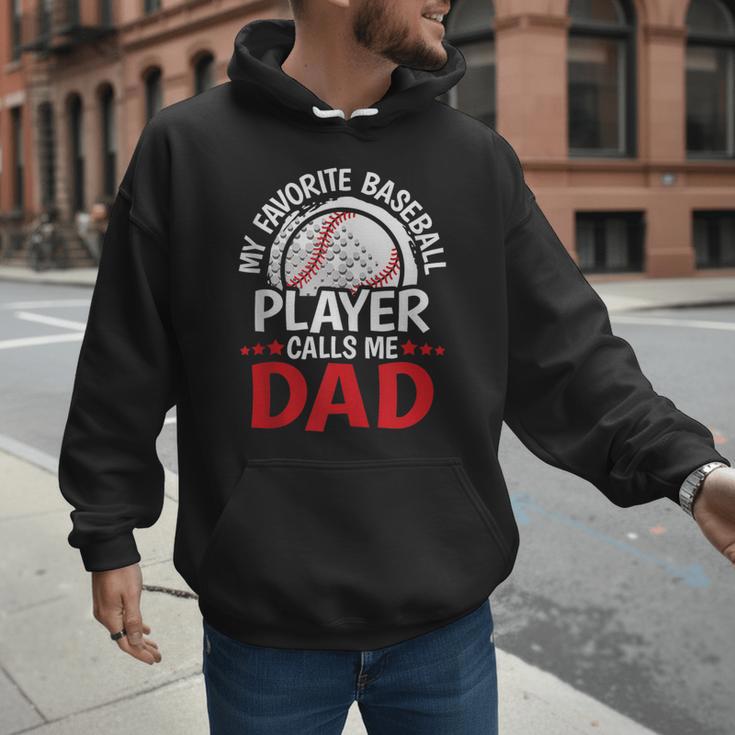 My Favorite Baseball Player Calls Me Dad Baseball Dad Men Hoodie My Favorite Baseball Player Calls Me Dad Baseball Dad Men Hoodie