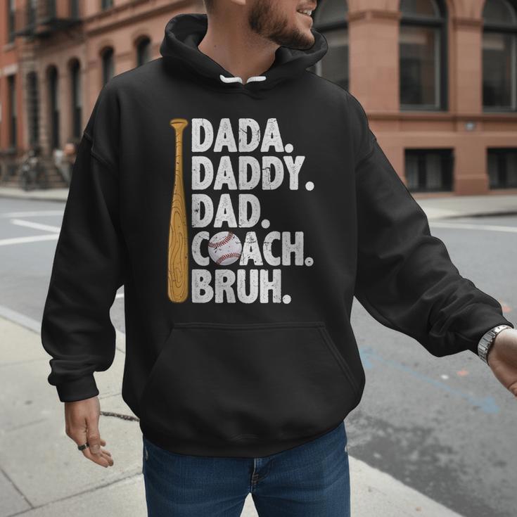 Retro Dada Daddy Dad Coach Bruh Baseball Dad Fathers Day Men Men Hoodie Retro Dada Daddy Dad Coach Bruh Baseball Dad Fathers Day Men Men Hoodie
