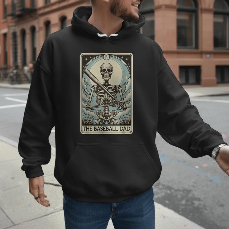 Retro Skeleton Baseball Dad Tarot Card Halloween Sport Lover Men Hoodie Retro Skeleton Baseball Dad Tarot Card Halloween Sport Lover Men Hoodie