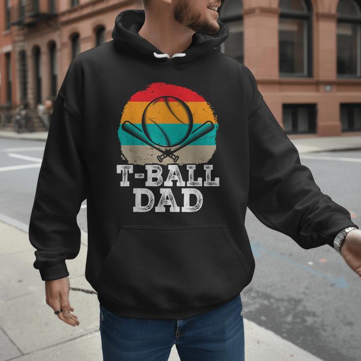 T-Ball Dad Ball Dad Fathers Day Baseball Dad Men Hoodie