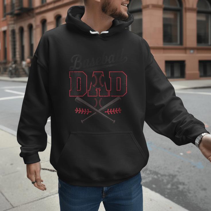 Vintage Baseball Dad Fathers Day Daddy Toddler Kids Boys Men Hoodie Vintage Baseball Dad Fathers Day Daddy Toddler Kids Boys Men Hoodie