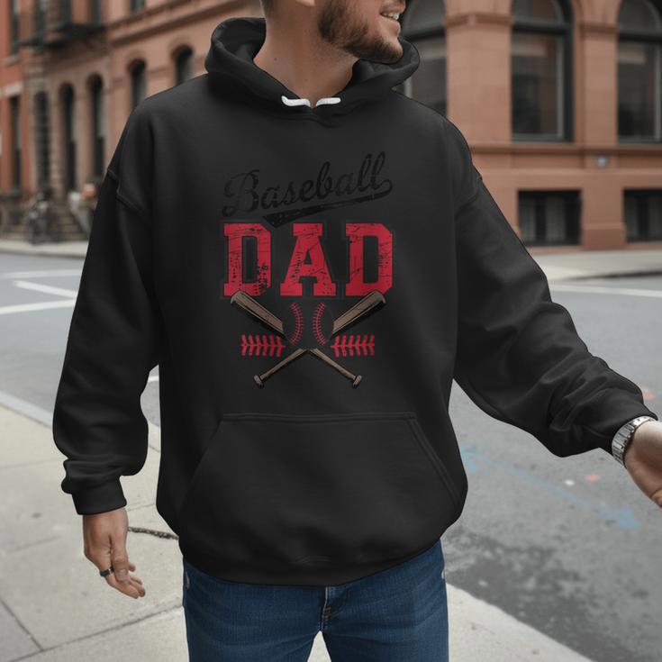 Vintage Baseball Dad Father's Day Game Day Toddlers Men Hoodie Vintage Baseball Dad Father's Day Game Day Toddlers Men Hoodie