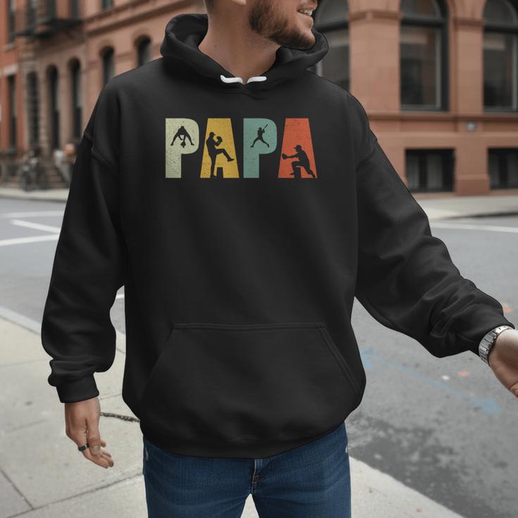 Vintage Baseball Dad Papa Fathers Day Men Hoodie Vintage Baseball Dad Papa Fathers Day Men Hoodie