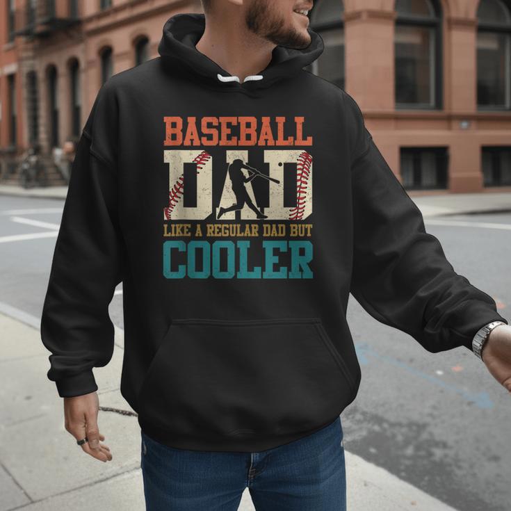 Vintage Baseball Dad Like a Regular Dad But Cooler Men Men Hoodie