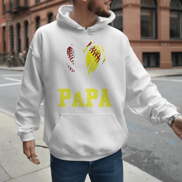 Ball Papa Softball Baseball Dad Daddy Premium Men Hoodie Ball Papa Softball Baseball Dad Daddy Premium Men Hoodie