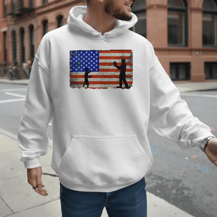 Baseball Coach Baseball Dad American Flag Men Hoodie Baseball Coach Baseball Dad American Flag Men Hoodie