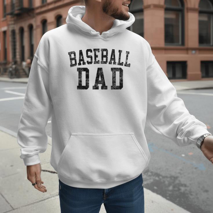 Baseball Dad Birthday Classic Bold Font Baseball Daddy Men Hoodie