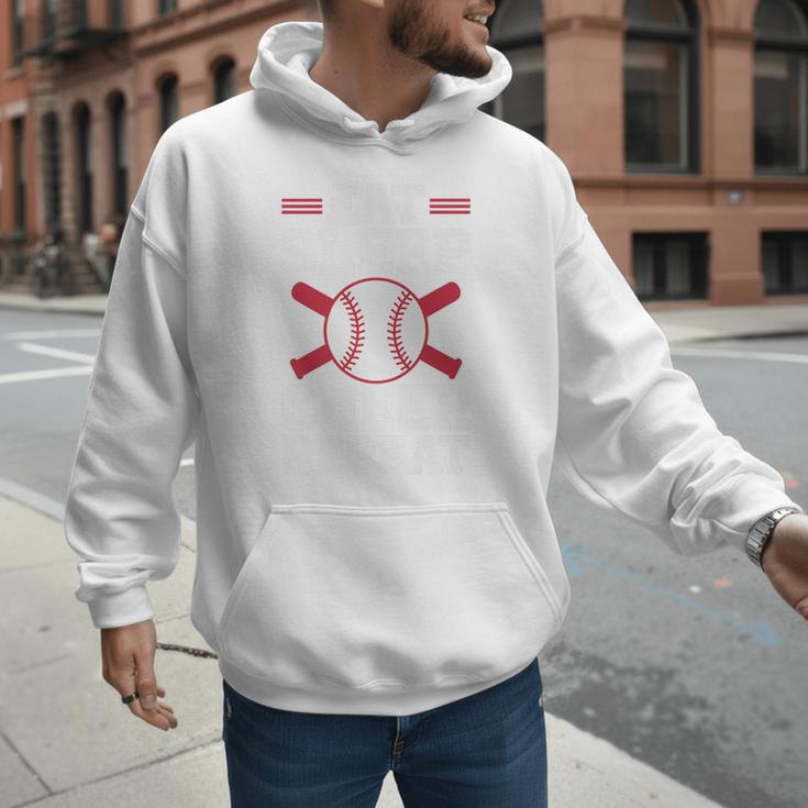 Baseball Dad Father Homerun Fathers Day Baseball Lovers Premium Men Hoodie
