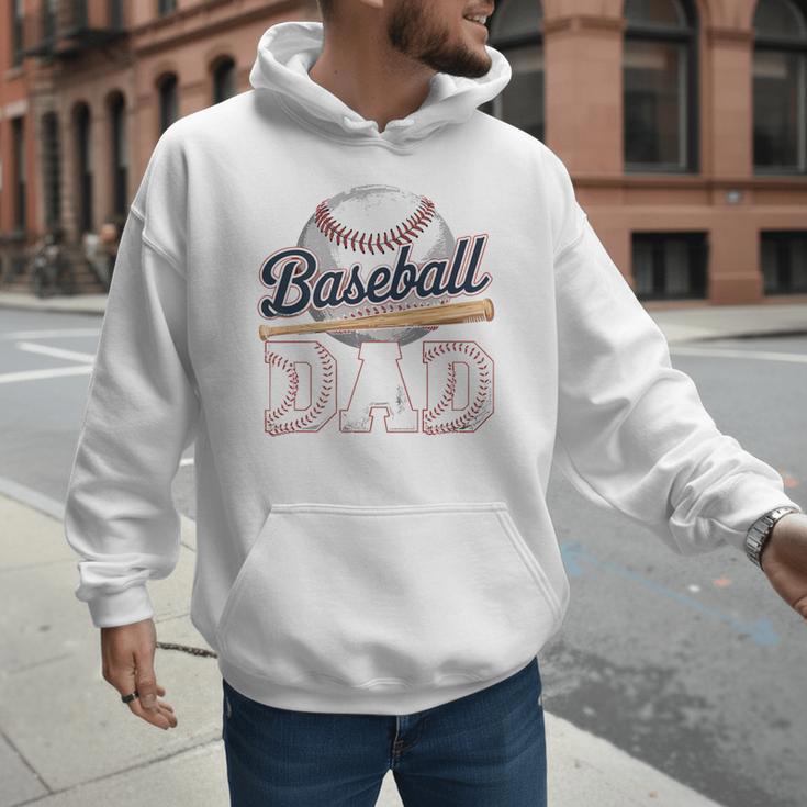 Baseball Dad Father's Day Sports Baseball Lover Premium Men Hoodie