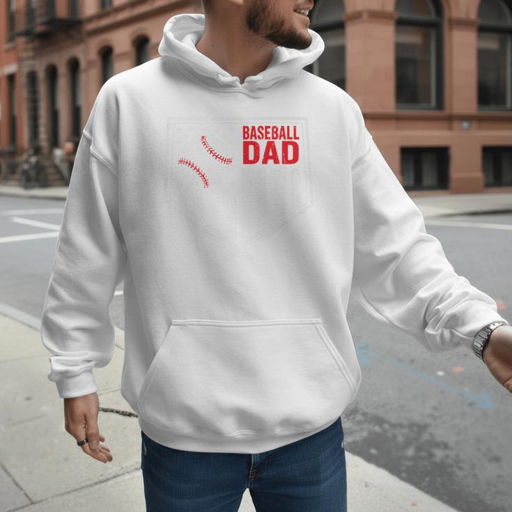 Baseball Dad Men USA American Flag Fathers Day 4th Of July Premium Men Hoodie Baseball Dad Men USA American Flag Fathers Day 4th Of July Premium Men Hoodie
