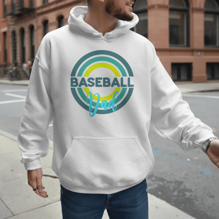 Baseball Dad With Modern Baseball Circles Premium Tri-Blend Men Hoodie Baseball Dad With Modern Baseball Circles Premium Tri-Blend Men Hoodie